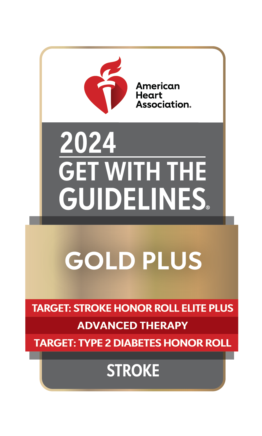 2024 Gold Plus Get with The Guidelines® Stroke Quality Achievement Award