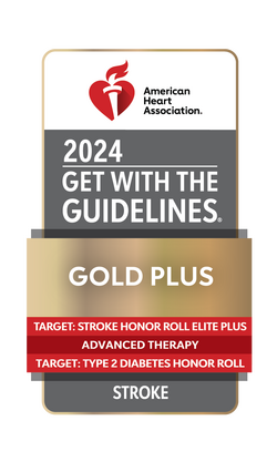 American Heart Association/American Stroke Association’s 2024 Get With the Guidelines® Gold Plus with Target: Stroke Honor Roll Elite and Target: Type 2 Diabetes Honor Roll